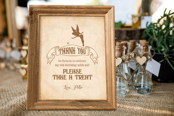 Peter Pan Party Favors Sign, Birthday Party Sign, Peter Pan Birthday Party,  Neverland Birthday Party, Desert Party Instant Download -  Canada