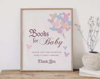 Bok för den lyckligaste babyshowern på jorden för babyskylt, Disneyland babyshower, digital, utskrivbar