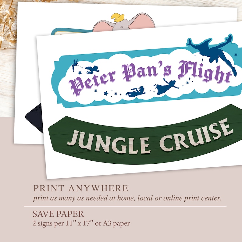 Magic Kingdom Party Directional Sign, Disney World Birthday, Princess ...