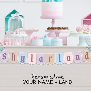 Personalize Disneyland Party Banner, Disneyland Party Decoration, Digital file