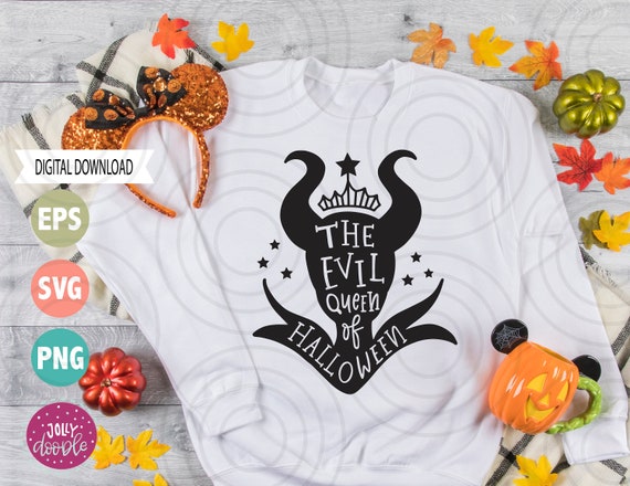 Download The Evil Queen Of Halloween Disney Halloween Svg Cut Files Etsy
