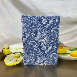 Notebook / Journal Medium A5, Handmade. 10 Italian Motifs Available, Floral Pattern. Diary. Lined, Blank. 3