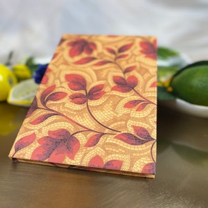 Notebook / Journal Medium A5, Handmade. 10 Italian Motifs Available, Floral Pattern. Diary. Lined, Blank. 6