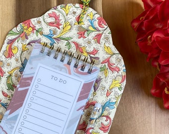 To-Do-List. Italian Motif, Floral Pattern. Gift, Stationary, Italian Paper