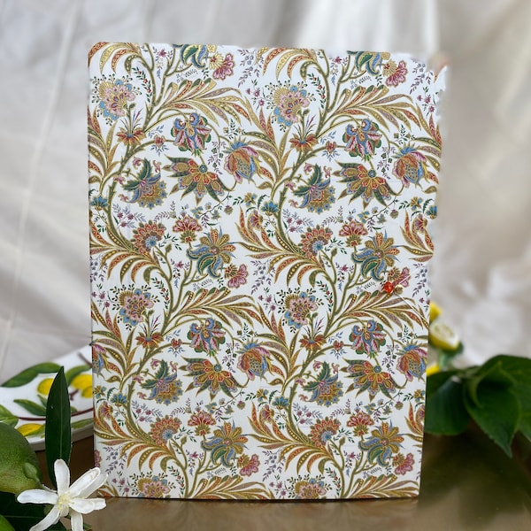 Organizer A4 / Letter Size. Document Folder, File Folder. Italian Motif, Floral Pattern. Gift, Stationary, Italian Paper