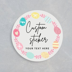 Autocollants de Pâques personnalisés | Autocollants d’affaires de Pâques | Autocollants de chasse aux œufs de Pâques | Mini autocollants de Pâques | Stickers de Pâques mignons