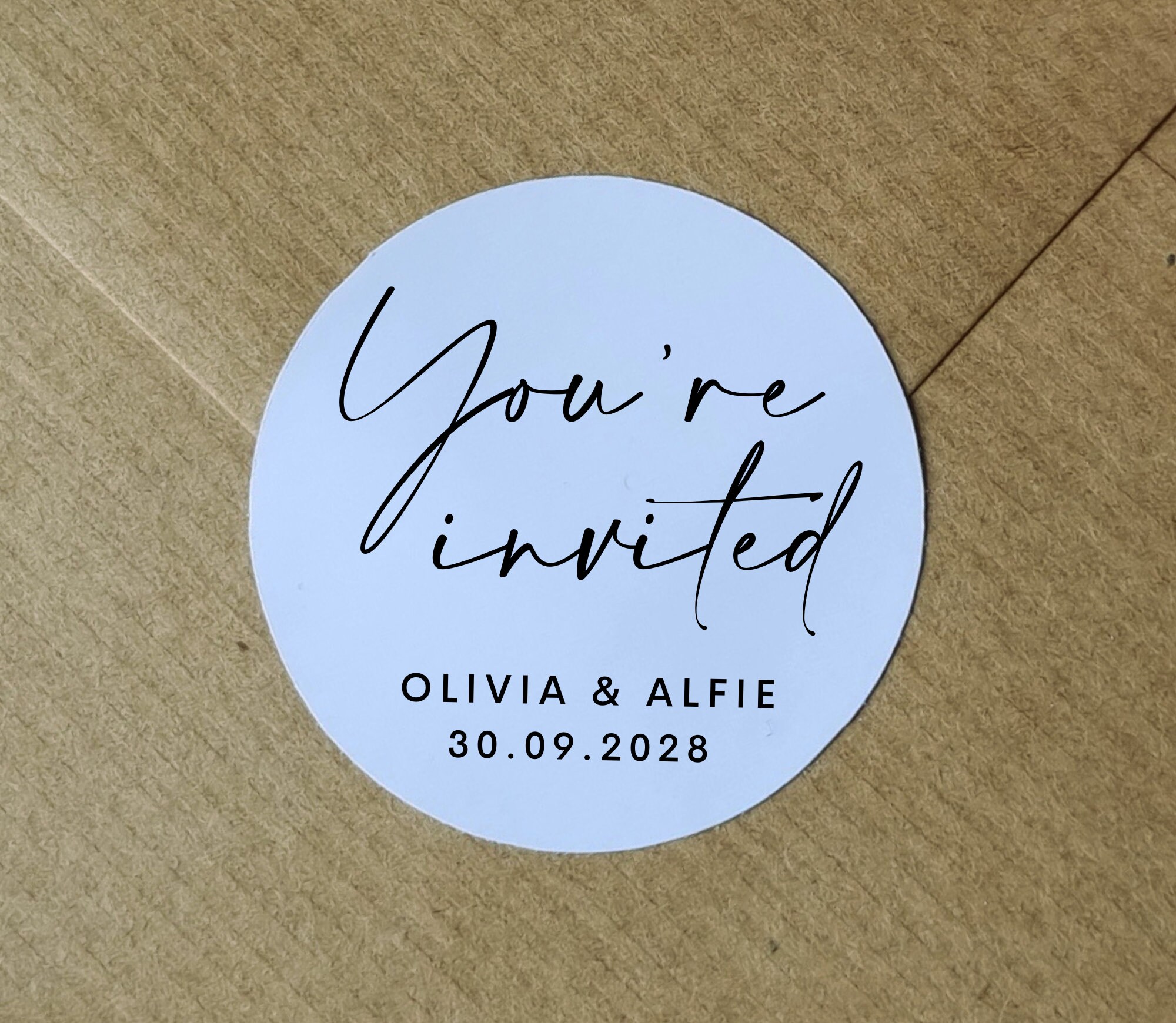 Personalised Wedding Invitation Stickers | Save The Date Stickers | Wedding Stickers | Engagement Party | Custom Stickers | Save The Dates