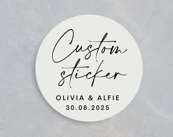 Personalised Wedding Stickers | Favour Wedding Stickers | Custom Labels | Mini Personalised Stickers | Custom Stickers | Wedding Stickers