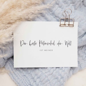 Postkarte "Der beste Patenonkel der Welt" | Patenonkel Geschenk, Karte Patenonkel, Taufe, Weihnachtsgeschenk, PapierWind