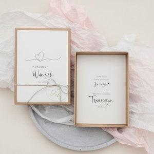 Trauzeugin fragen Box Hochzeit EMMA WEDDING "Möchtest du meine Trauzeugin werden?" |Trauzeugin fragen Karte, Brautjungfer fragen, PapierWind