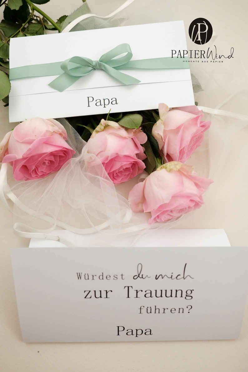 Karte Hochzeit Papa würdest du mich zur Trauung Etsy.de
