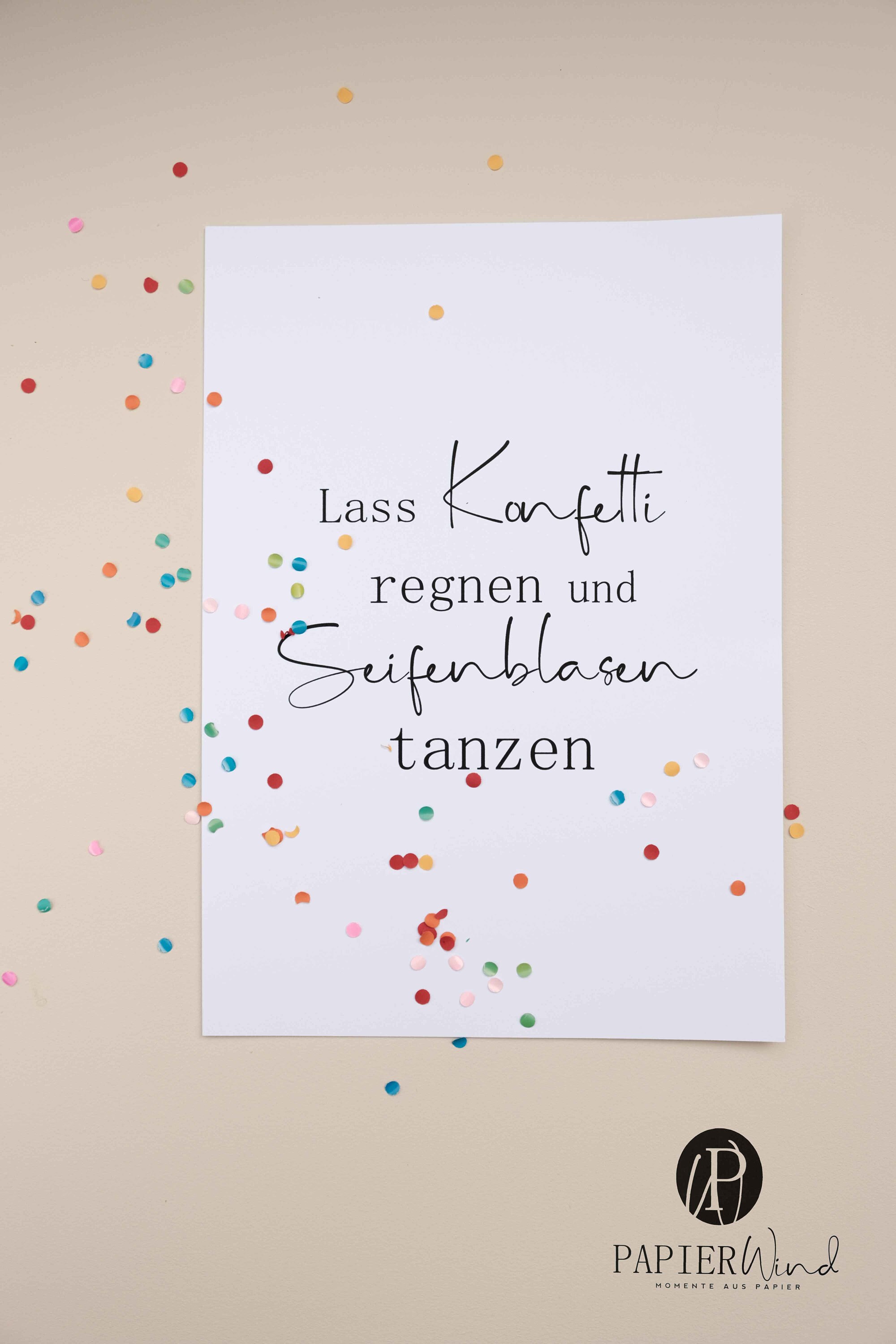 Bild Konfetti und Seifenblasen Geschenk Etsy