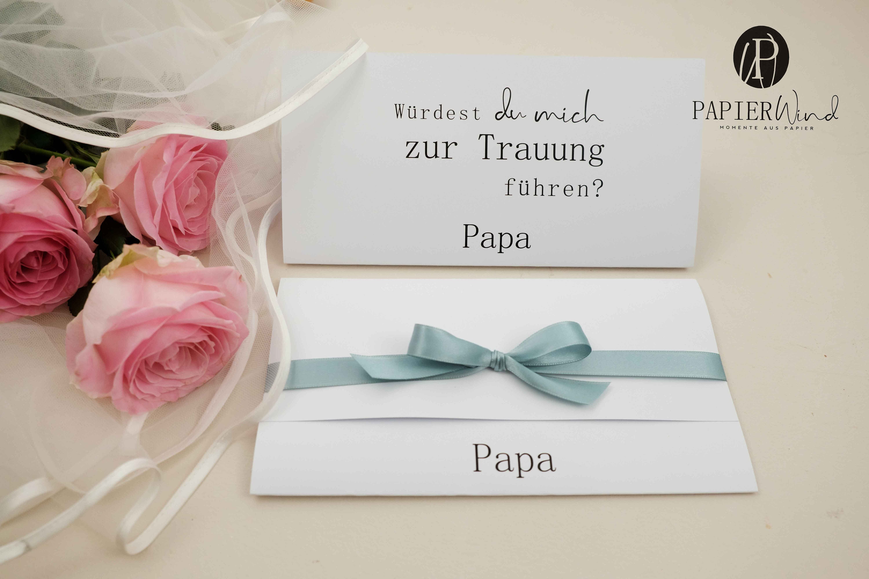 Karte Hochzeit Papa würdest du mich zur Trauung Etsy.de