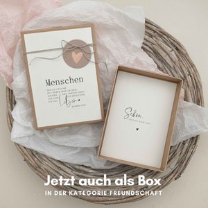 Postkarte Menschen, die das Leben ausmachen Geschenk beste Freundin, Trauzeugin, Patentante, Geburtstag, Geburtstagsgeschenk, PapierWind Bild 6