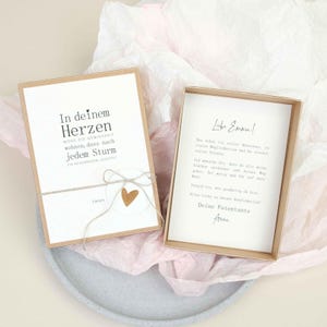 Kommunion/Konfirmation/Firmung Geschenk Box A6 FLORA "In deinem Herzen möge die ..." | Kommunionsgeschenk, Geldgeschenk, PapierWind