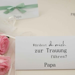 Karte Hochzeit Papa würdest du mich zur Trauung Etsy.de