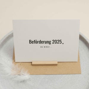 Schwangerschaft verkünden: Karte SAM "Beförderung 2025" | Postkarte, Du wirst Oma, Oma und Opa werden, wir bekommen ein Baby, Geburt