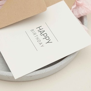 Postkarte LARA "Happy Birthday" | Geschenk beste Freundin, Trauzeugin, Geburtstag, Geburtstagsgeschenk, Geburtstagskarte, PapierWind