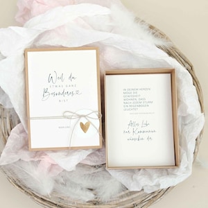 Kommunion/Konfirmation/Firmung/Taufe Geschenk Box A6 JANNE No. 2 "Weil du etwas ganz ..." | Kommunion Geschenk, Geldgeschenk, PapierWind