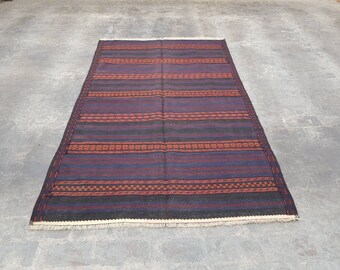 Handmade Afghan kilim nice wool kilim rug vintage kilim flat weave decorative old kilim
