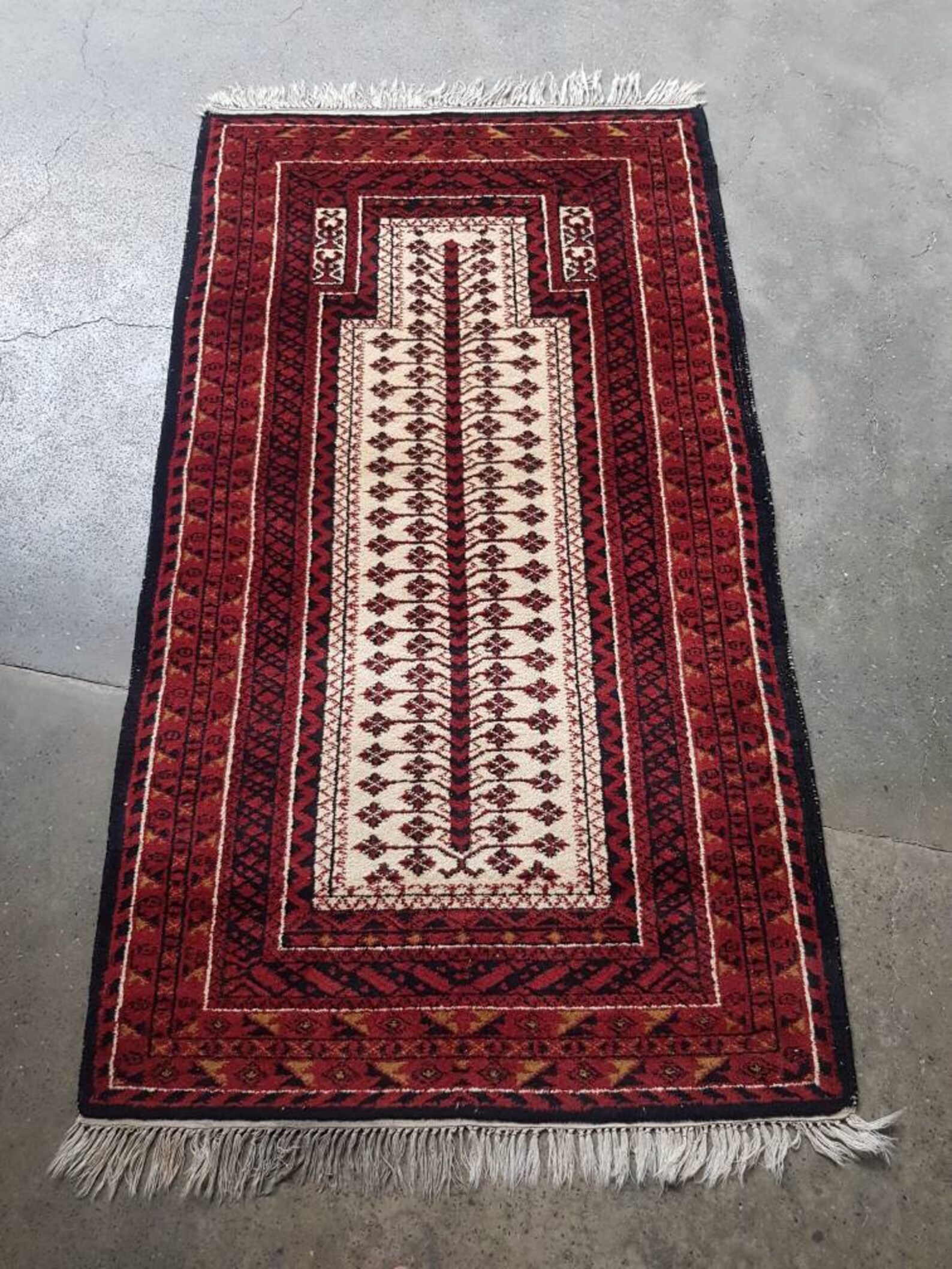 145x83 Cm Handmade Indian Prayer Rug Wool Rug Vintage Prayer Etsy