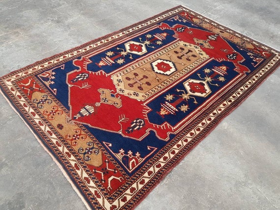 6x4 Ft Handmade Afghan Baluch Rug Nice Tribal Rug Oriental Area
