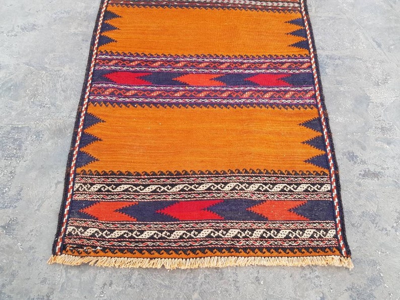 5x2 feet Handmade Afghan kilim nice quality wool kilim flat weavetapestry runner