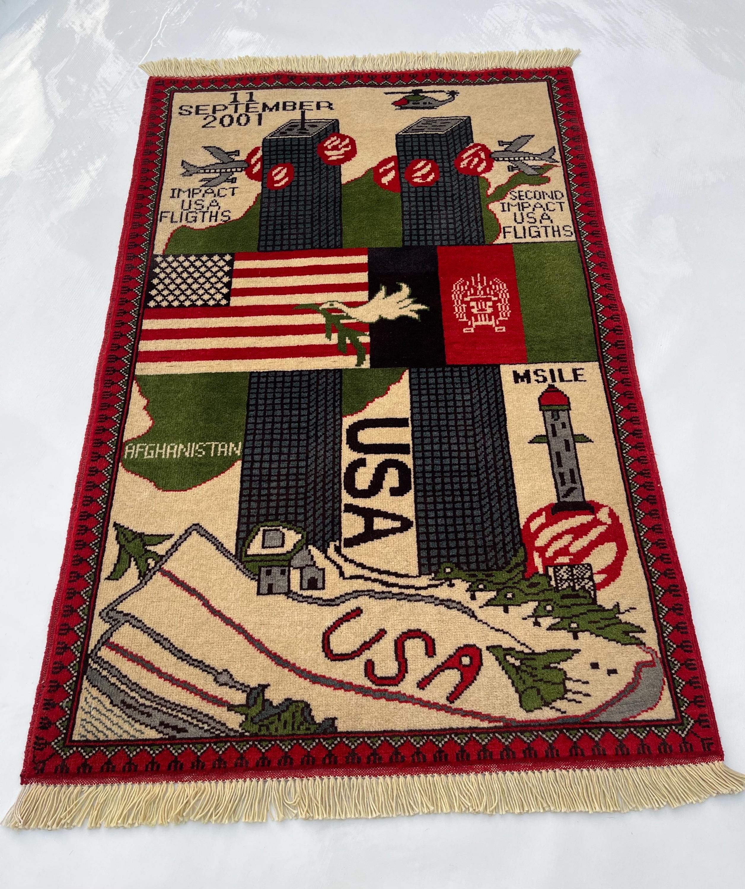 Afghan War Rug 9/11 - Etsy