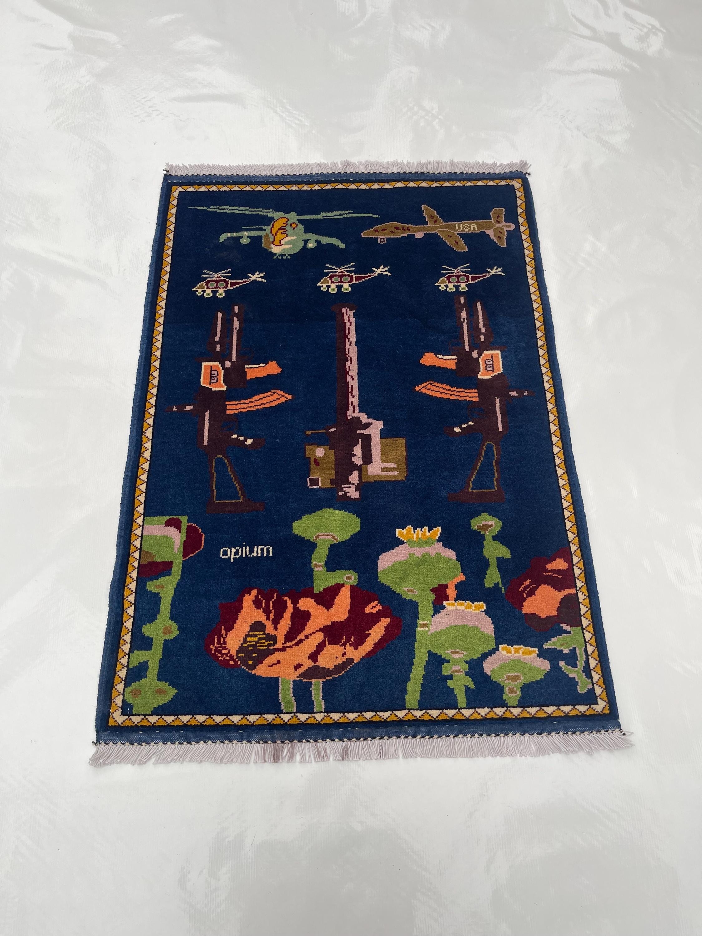 123x87 Cm Afghan War Rug Wool War Rug Beautifully Made Merinos War