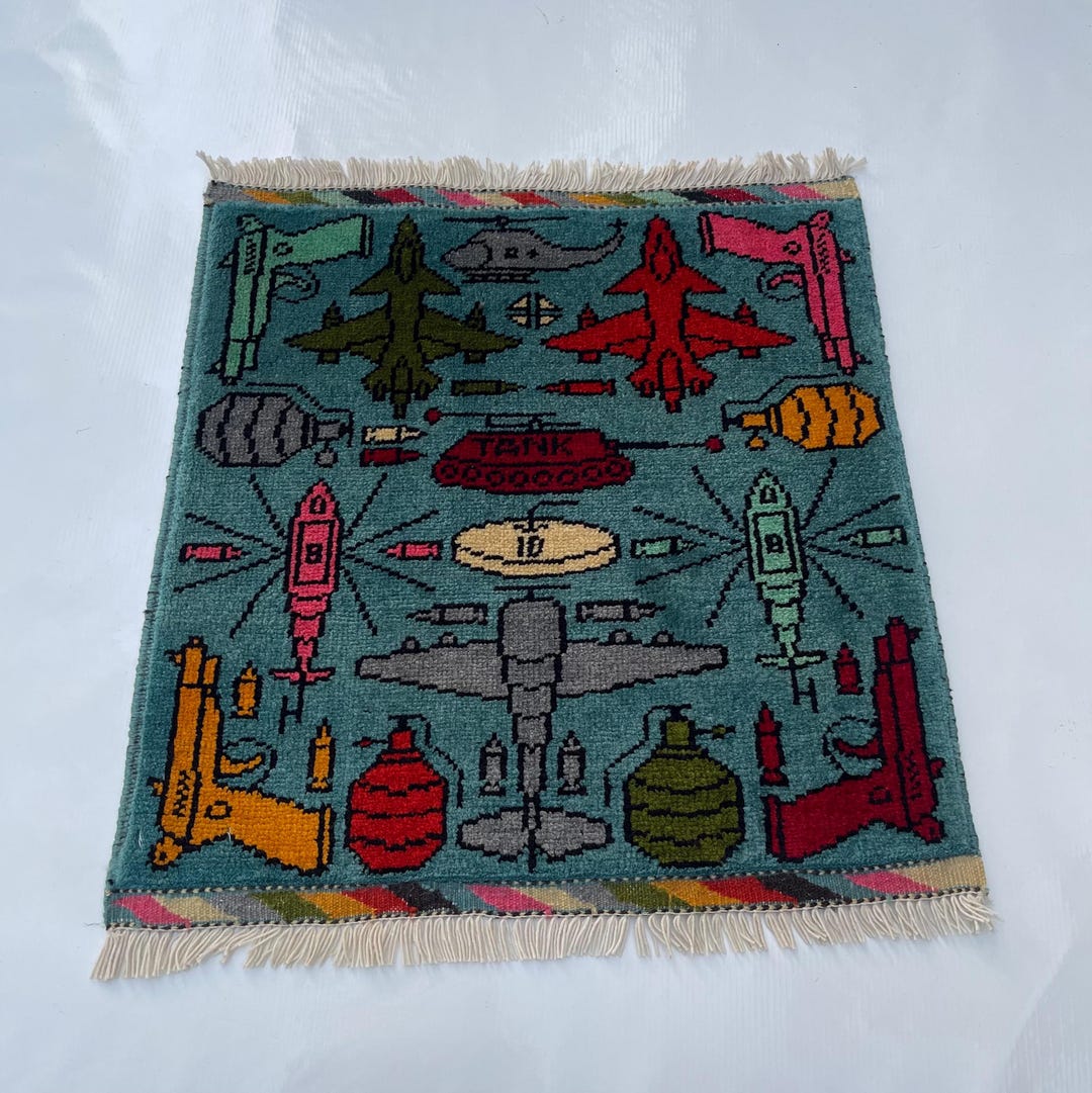 Shindand Rug 55x54 Cm Handmade Afghan Beloch War Rug Wool Rug Shindand Wool Rug War ...