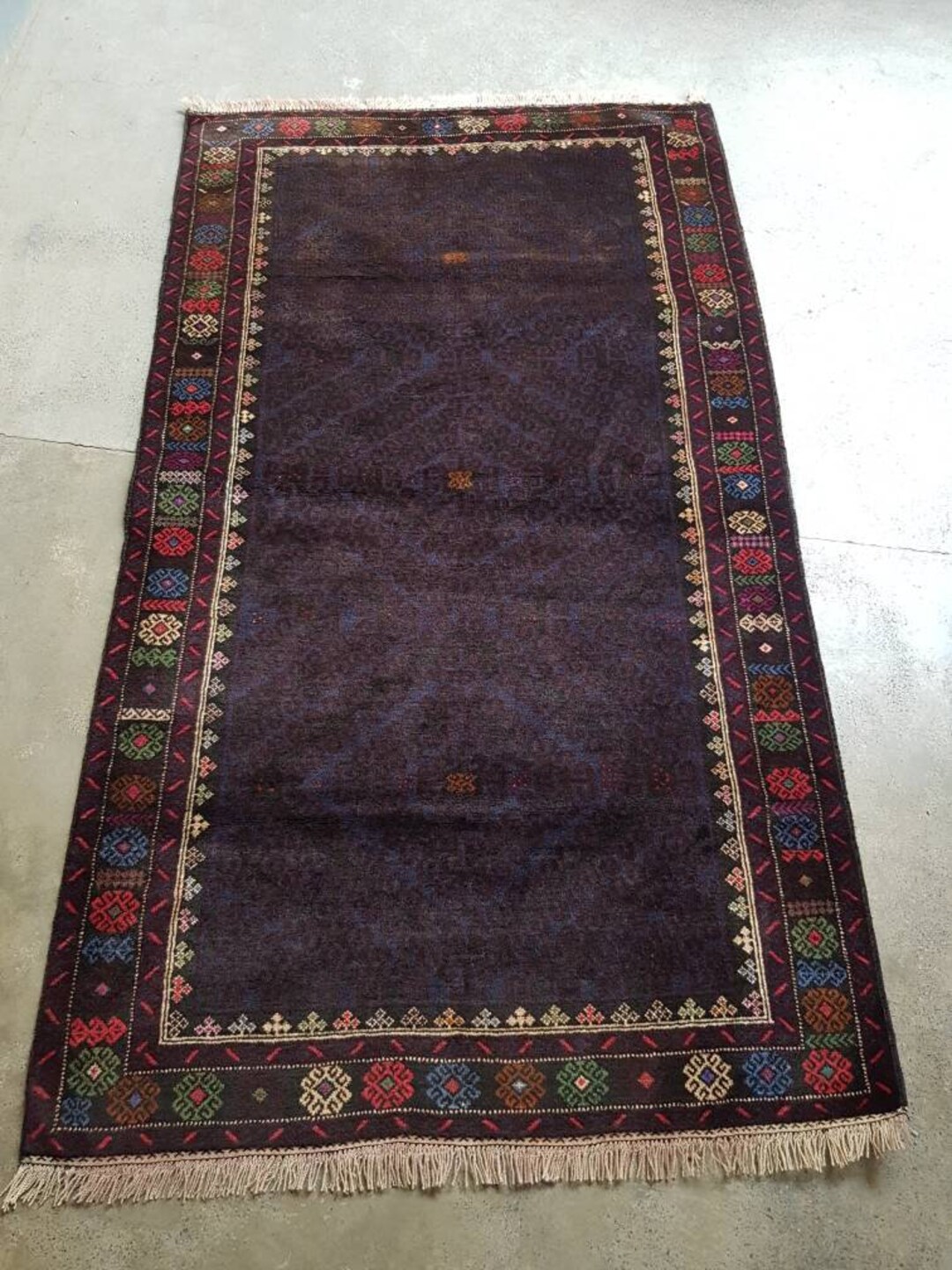 Challah Rugs 7x4 Feet Handmade Afghan Baluch Rug Nice Wool Rug Vintage Maldari ...