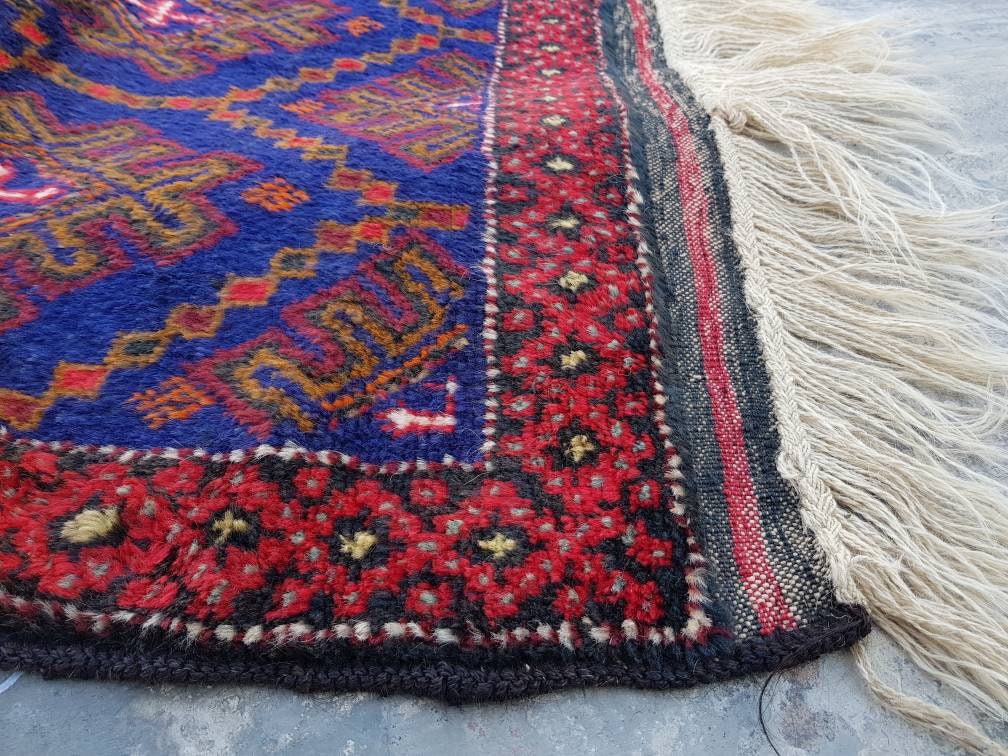 5'2x3 Ft Afghan Rug Nice Thaimani Tribal Rug Etsy Australia