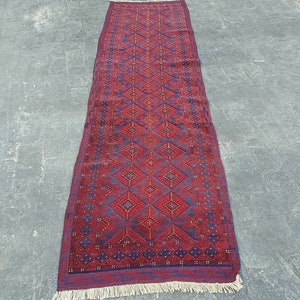 9'6"x2'6" ft Handmade Afghan mushwani runner nice vintage wool rug oriental rug runner Hallway rug mushvani Tribal finest quality