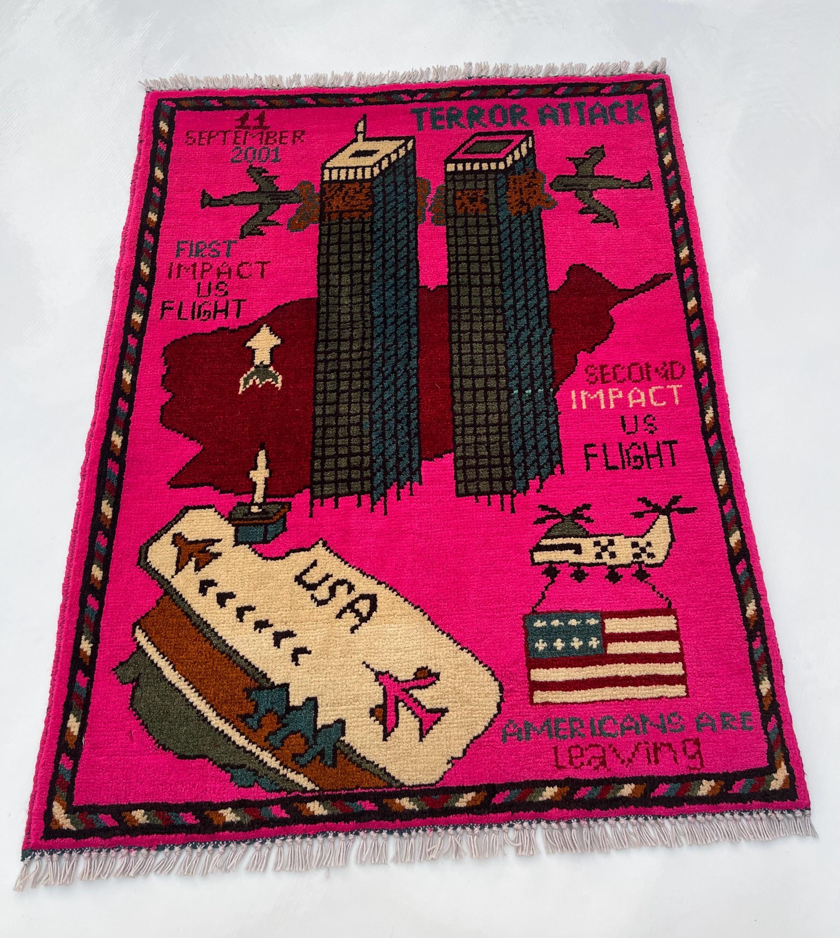 79x62 Cm Handmade Afghan War Rug Wool Rug Shindand Wool Rug