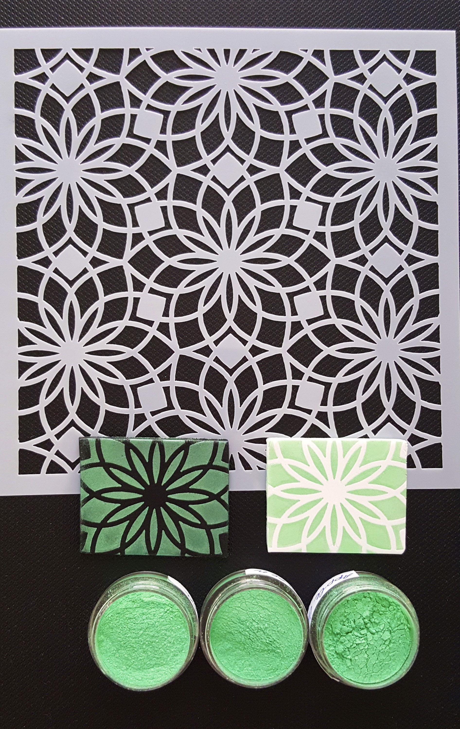 Silkscreen Stencils for Polymer Clay Resin,plastic Stencils 13x13 Cm