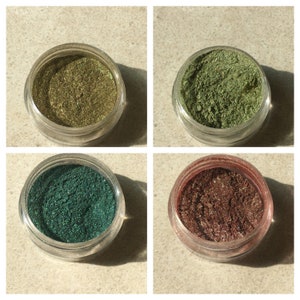 Safe Mica Powder for resin polymer clay makeup slime eye shadows nails,Green Brown Mica Pigment Powder for DIY projects,Natural Mica Powder
