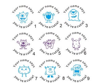 Timbri personalizzati / Due colori in un timbro / Timbri per insegnanti / Autoinchiostranti / Timbri per compiti / Timbro con logo / Timbro aziendale / Rotondo da 1,5''