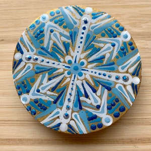 Hand painted Magnets Mandala Art magnets Refrigerator Art Hand-painted Dot Art Magnets Gift Co-worker Gift