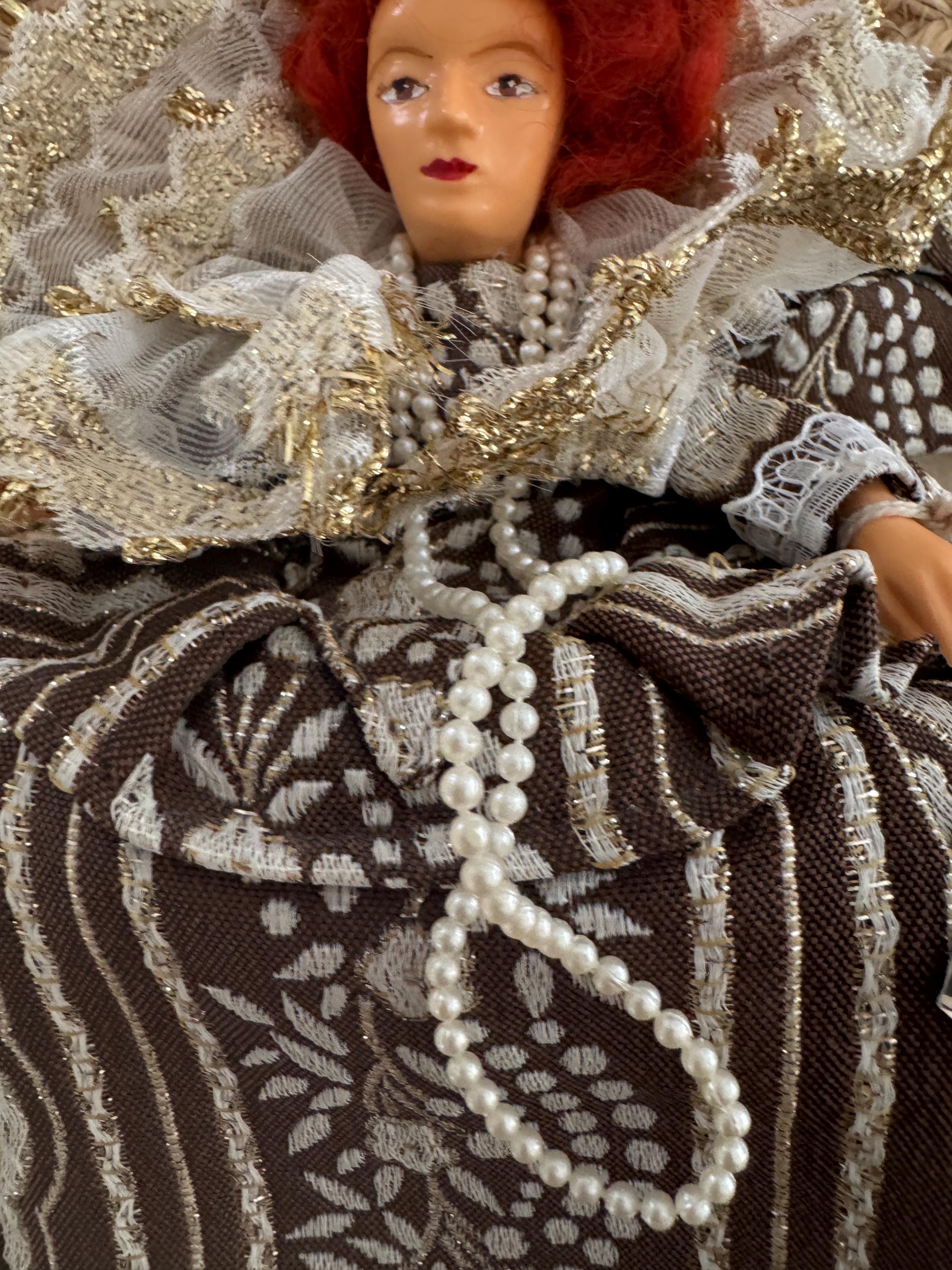 Poupée Ancienne Peggy Nisbet Queen Elisabeth Ist – 1960, 20 Cm