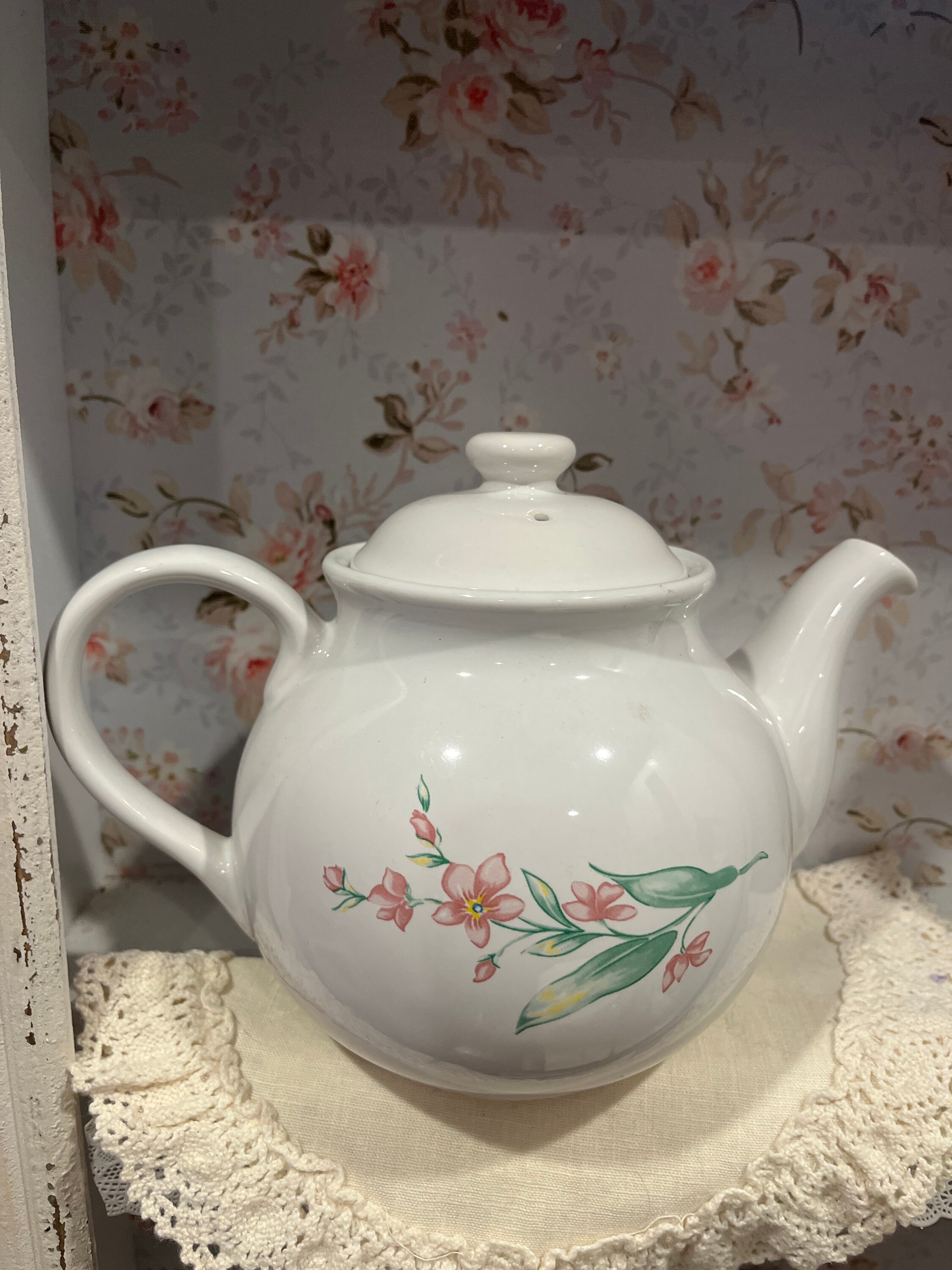 Corelle Coordinates My Garden Teapot Floral Etsy
