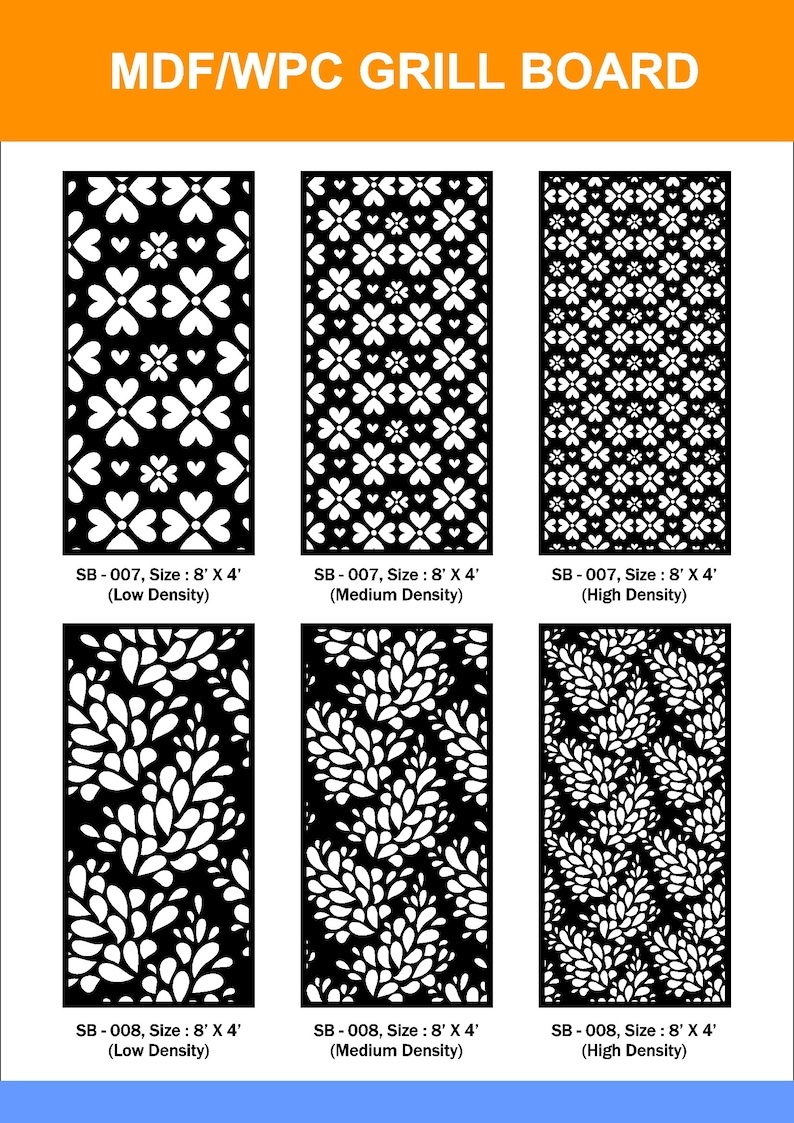 Decorative Wall Partition, Room Divider, Privacy Screen, Decorative Panel, Stencil, Wall Hanging, Laser cutting, Cnc, Plasma Files EPS, JPG image 5