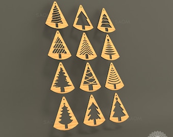 Christmas Tree Decoration SVG, Laser Cut Files (Digital Download)
