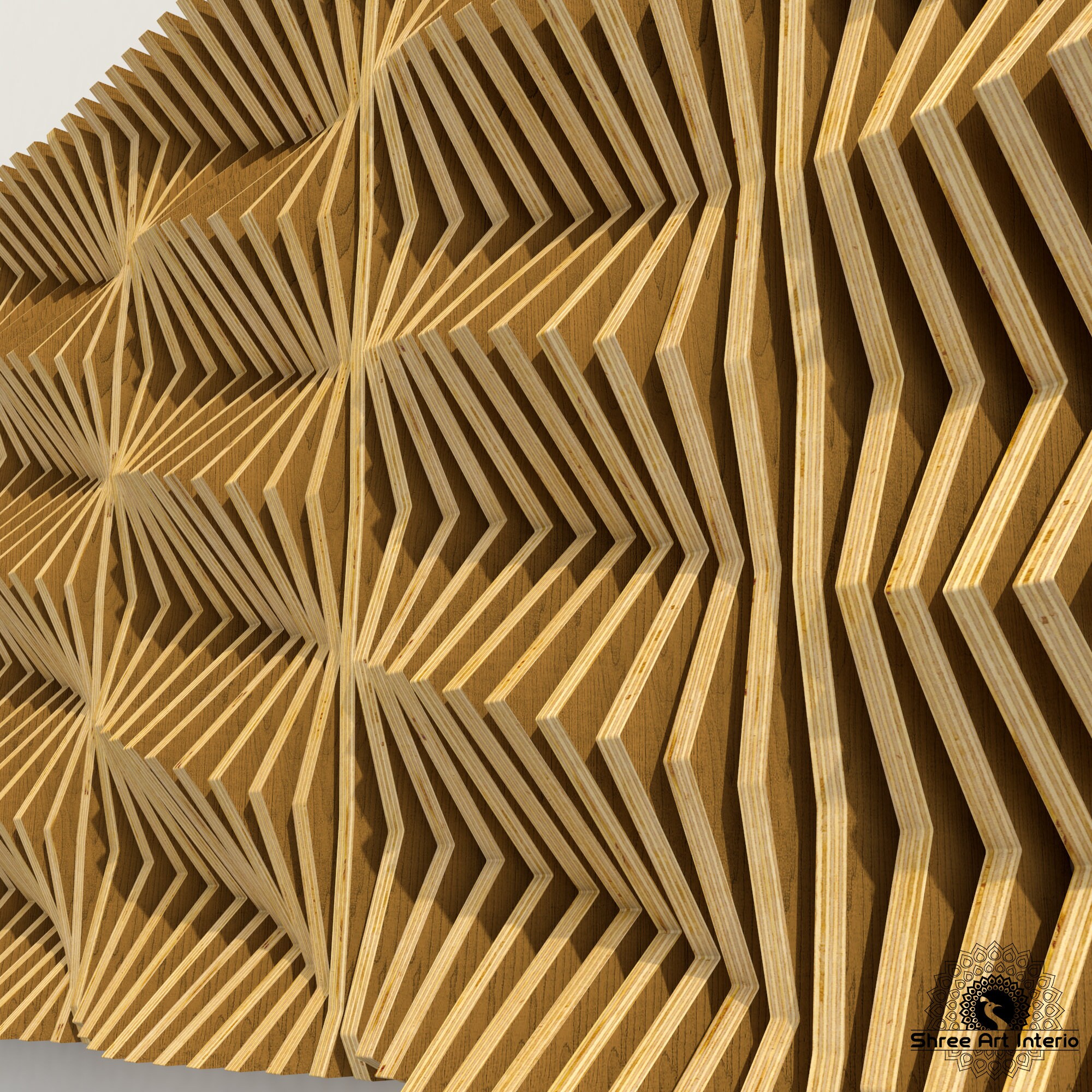Parametric Wall 16 Small Size Unique Decorative Wave wall for | Etsy