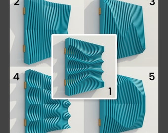 Parametric Wave Wall Decor - CNC Laser Cut Files (Digital Download)
