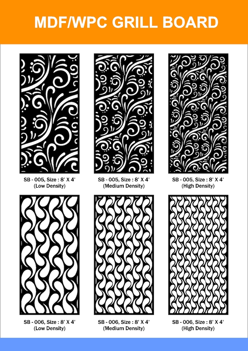 Decorative Wall Partition, Room Divider, Privacy Screen, Decorative Panel, Stencil, Wall Hanging, Laser cutting, Cnc, Plasma Files EPS, JPG image 4