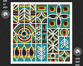 Abstract Multilayer Mandala, Laser Cut Wall Art (Digital File)