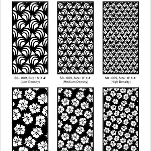 Decorative Wall Partition, Room Divider, Privacy Screen, Decorative Panel, Stencil, Wall Hanging, Laser cutting, Cnc, Plasma Files EPS, JPG image 6