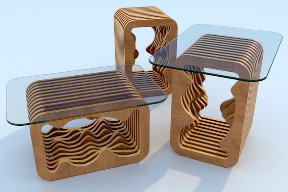 Parametric Coffee Table Digital Plan: CNC Cutting and Laser Cut Files (Digital File)