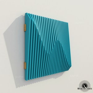 Parametric Wall 27 Small Size Unique Decorative Wave wall for your home Digital File for CNC Cutting Laser router plasma DXF SVG Ai Eps Jpg