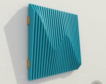 Parametric Wall 27 Small Size Unique Decorative Wave wall for your home Digital File for CNC Cutting Laser router plasma DXF SVG Ai Eps Jpg